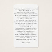 Modern Arch Foto Memorial Prager Card (Rückseite)