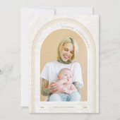 Modern Arch Foto Weihnachtskarte (Vorderseite)