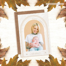 Modern Arch Foto Weihnachtskarte