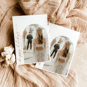 Modern Arch Foto Weihnachtskarte Einladung