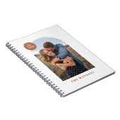 Modern Arch Frame Spiral Foto Notebook Notizblock (Rechte Seite)