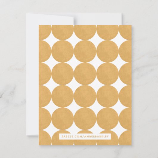 Modern Arch Frame Stationäre Note Card - Gelb (Rückseite)