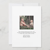 Modern Arch Frohe Weihnachtsfeiertage Foto Feiertagskarte (Rückseite)