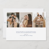 Modern Arch Hanukkah Foto Holiday Card Einladung (Rückseite)