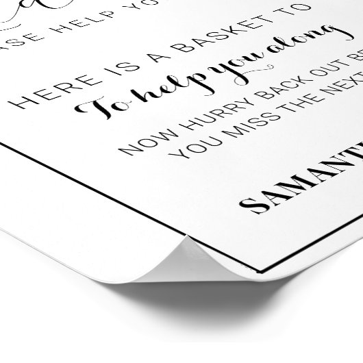 Modern Arch Hochzeitszeitszelt Poster (Ecke)