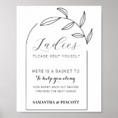 Modern Arch Hochzeitszeitszelt Poster (Vorne)