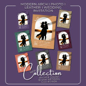 Modern Arch I Foto I Cocoa Brown I Wedding Einladung