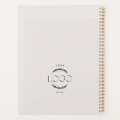 Modern arch photo Business Branding Planer (Rückseite)