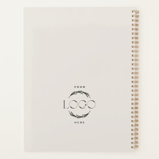 Modern arch photo Business Branding Planer (Rückseite)