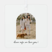 Modern Arch Photo Drive Safe Car Ornament (Rückseite)