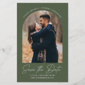Modern Arch Save the Date Hochzeitsankündigung (Vorderseite)