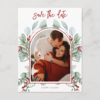 Modern Arch Save the Date Postkarte