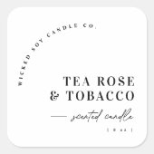 Modern Arch Scented Candle Product Label Sticker  (Vorderseite)