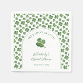 Modern Arch St Patricks Day Brautparty Serviette (Vorderseite)