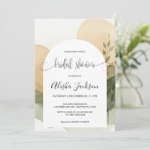 Modern Arch Terracotta & Sage Brautparty Einladung (Stehend Vorderseite)