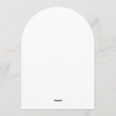 Modern Arch Wedding Invitation | Stylish Aesthetic Einladung (Rückseite)