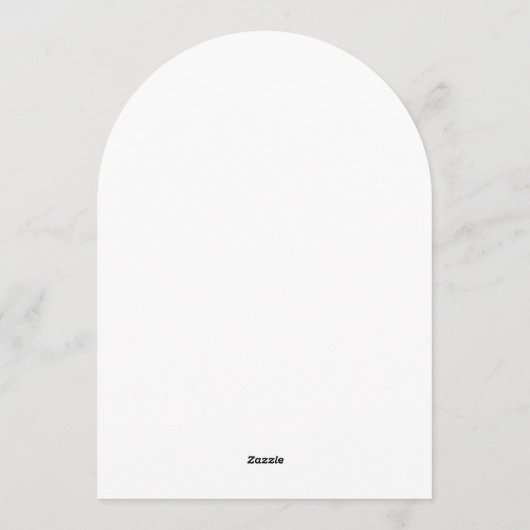 Modern Arch Wedding Invitation | Stylish Aesthetic Einladung (Rückseite)