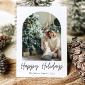 Modern Arch Year of Review Family Foto Weihnachten