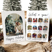 Modern Arch Year of Review Family Foto Weihnachten