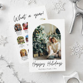 Modern Arch Year of Review Family Foto Weihnachten