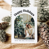 Modern Arch Year of Review Family Foto Weihnachten