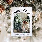 Modern Arch Year of Review Family Foto Weihnachten