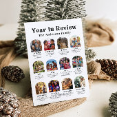 Modern Arch Year of Review Family Foto Weihnachten