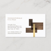 Modern Architect Firm Logo Visitenkarte (Rückseite)