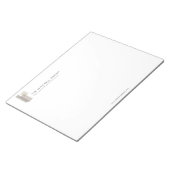 Modern Architectural Blocks Logo Minimalist Large Notizblock (angewinkelt)