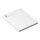 Modern Architectural Blocks Logo Minimalist Notizblock (angewinkelt)