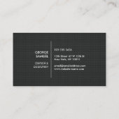 Modern Architectural Blocks Logo Visitenkarte (Rückseite)