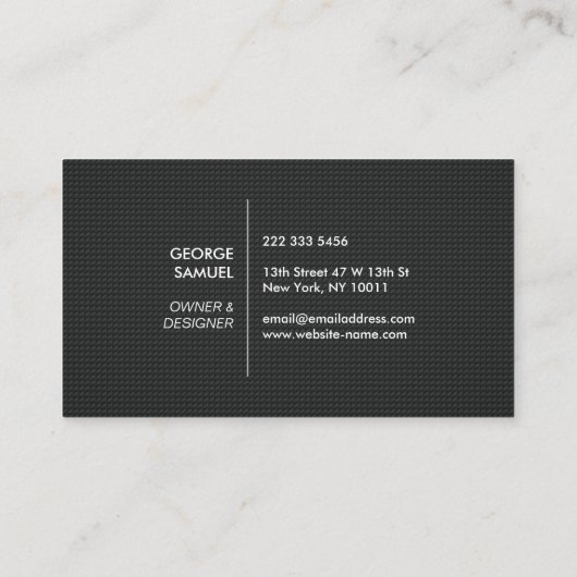 Modern Architectural Blocks Logo Visitenkarte (Rückseite)