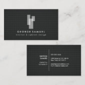 Modern Architectural Blocks Logo Visitenkarte (Vorne/Hinten)