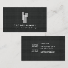 Modern Architectural Blocks Logo Visitenkarte