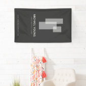 Modern Architectural Blocks Logo weiß/grau Banner (Insitu)