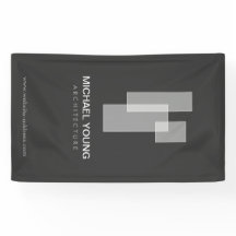 Modern Architectural Blocks Logo weiß/grau