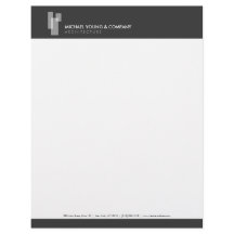 Modern Architectural Blocks Logo weiß/grau