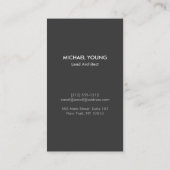 Modern Architectural Blocks Logo weiß/grau Visitenkarte (Rückseite)