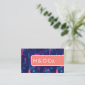 Modern Architecture Bold Business Card Visitenkarte (Stehend Vorderseite)