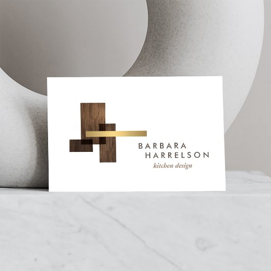 Modern-architektonisches Logo der Mitte des Jahrhu Visitenkarte