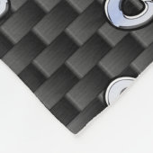 Modern Aries signieren auf Holzkohlefaser Print Fleecedecke (Ecke)