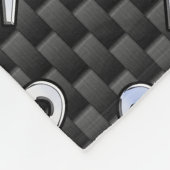 Modern Aries signieren auf Holzkohlefaser Print Fleecedecke (Ecke)