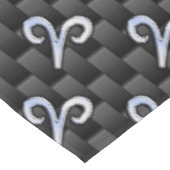 Modern Aries signieren auf Holzkohlefaser Print Tischdecke (Schrägansicht)