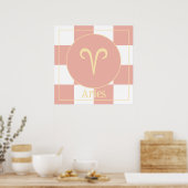 Modern Aries Zodiac Poster (Küche)