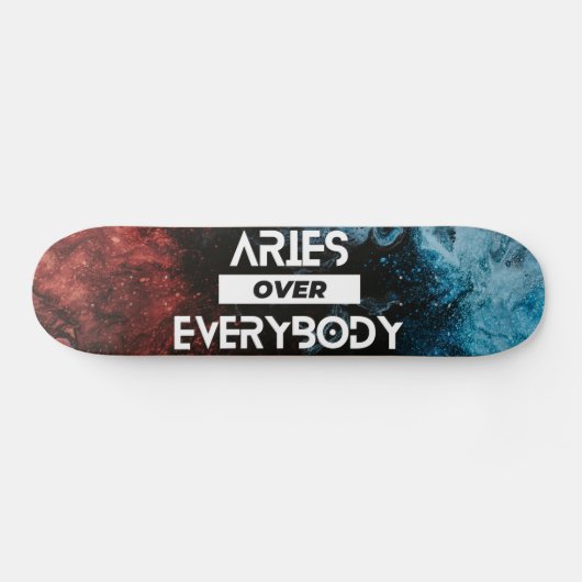 Modern Aries Zodiac Skateboard (Horizontal)