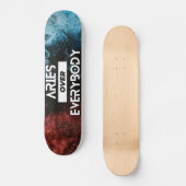Modern Aries Zodiac Skateboard (Vorderseite)