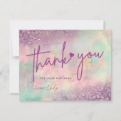 Modern Art Abstract Paint Watercolor Artist Dankeskarte (Vorderseite)