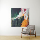 Modern art, abstract painting. Fine art abstract p Wandteppich (Beispiel)