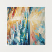 Modern Art Beach Sunset Wandteppich (Vorderseite (Horizontal))