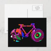 modern art bicycle idea postkarte (Vorne/Hinten)